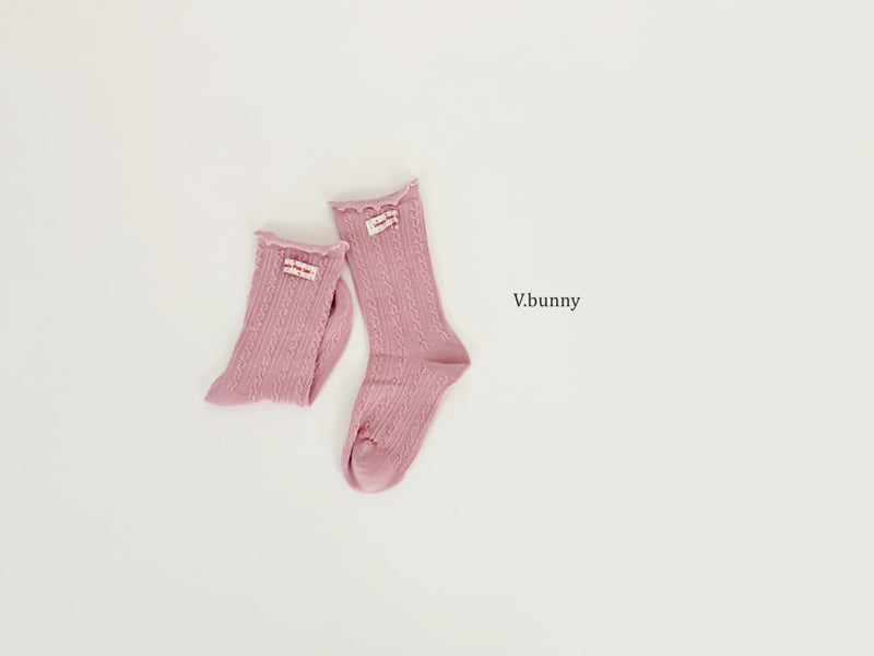 V Bunny - Korean Children Fashion - #Kfashion4kids - Miu Socks Set - 4
