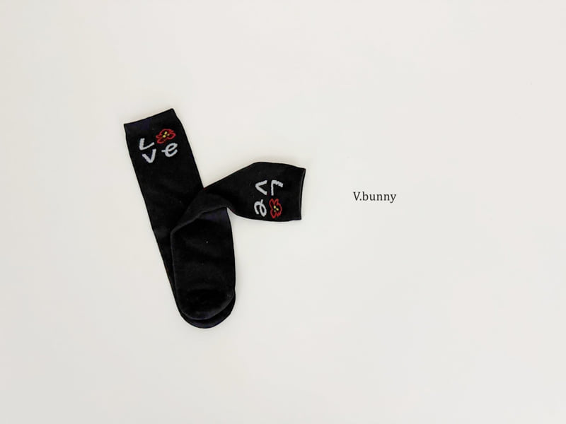 V Bunny - Korean Children Fashion - #littlefashionista - Love Tulip Socks Set - 8