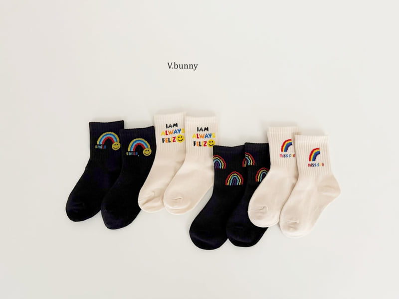 V Bunny - Korean Children Fashion - #littlefashionista - Always Socks Set - 11