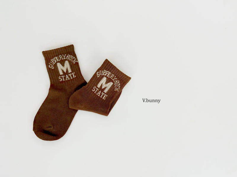 V Bunny - Korean Children Fashion - #littlefashionista - State Socks Set - 5