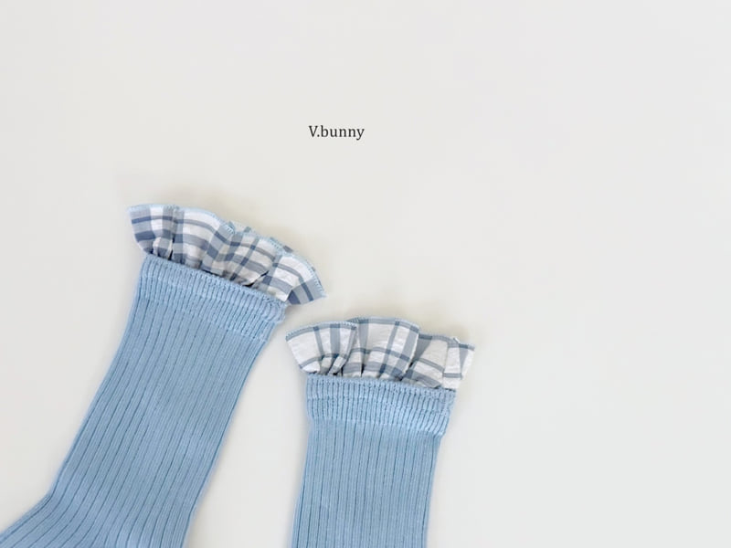 V Bunny - Korean Children Fashion - #littlefashionista - Blue Butterfly Socks Set - 5