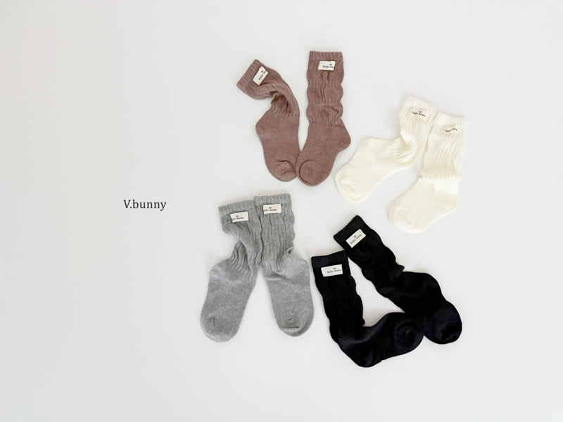 V Bunny - Korean Children Fashion - #magicofchildhood - Pleated Socks Set - 11