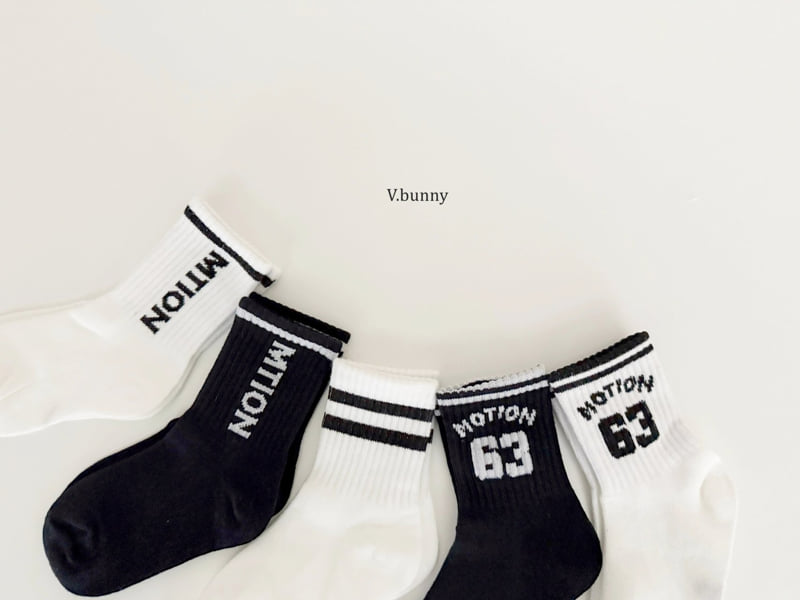 V Bunny - Korean Children Fashion - #magicofchildhood - 63 Socks Set - 10