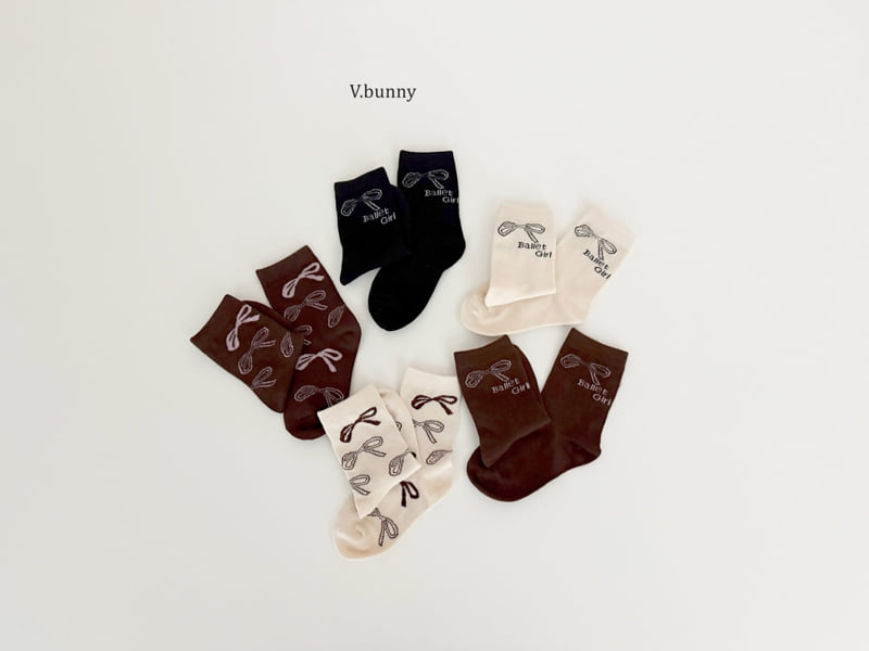 V Bunny - Korean Children Fashion - #magicofchildhood - Ballet Socks Set - 8