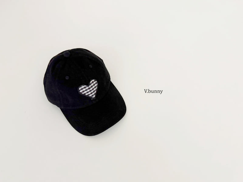 V Bunny - Korean Children Fashion - #magicofchildhood - Check Heart Cap - 12
