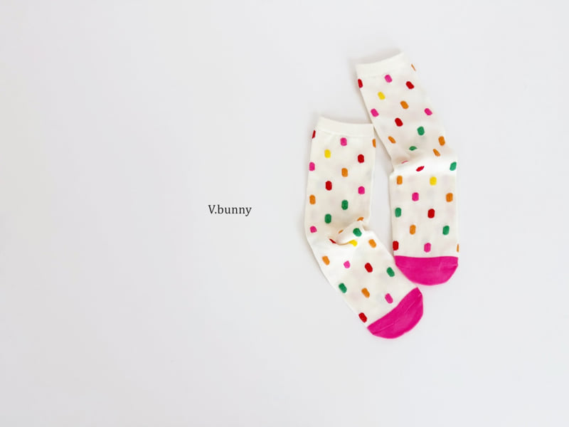 V Bunny - Korean Children Fashion - #magicofchildhood - Colorful Socks Set - 6