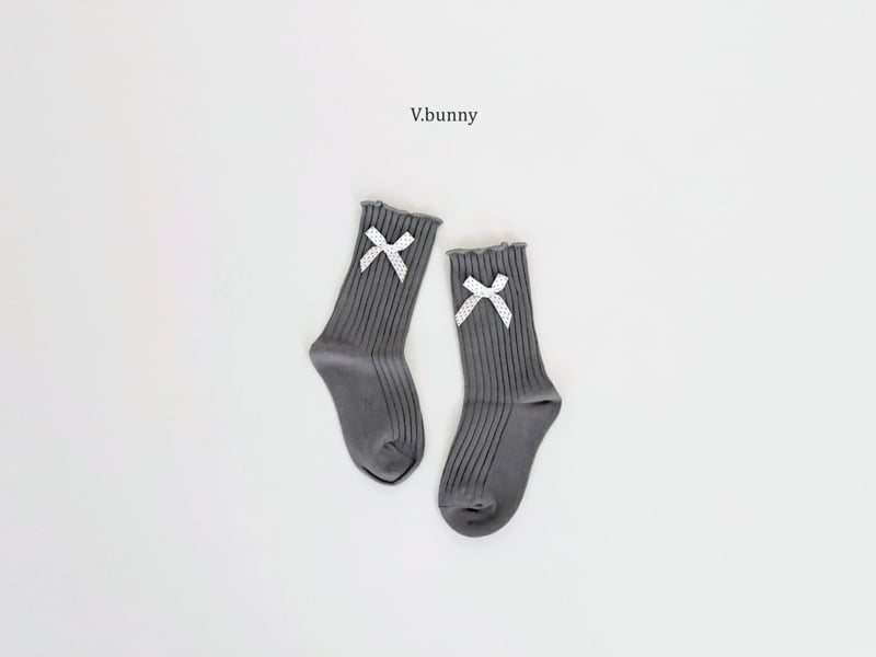 V Bunny - Korean Children Fashion - #magicofchildhood - Blue Butterfly Socks Set - 6