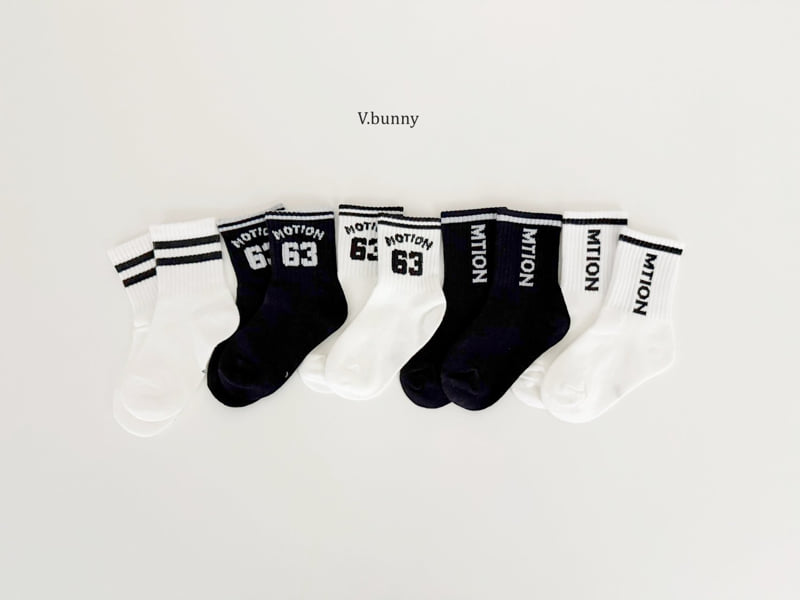 V Bunny - Korean Children Fashion - #minifashionista - 63 Socks Set - 11