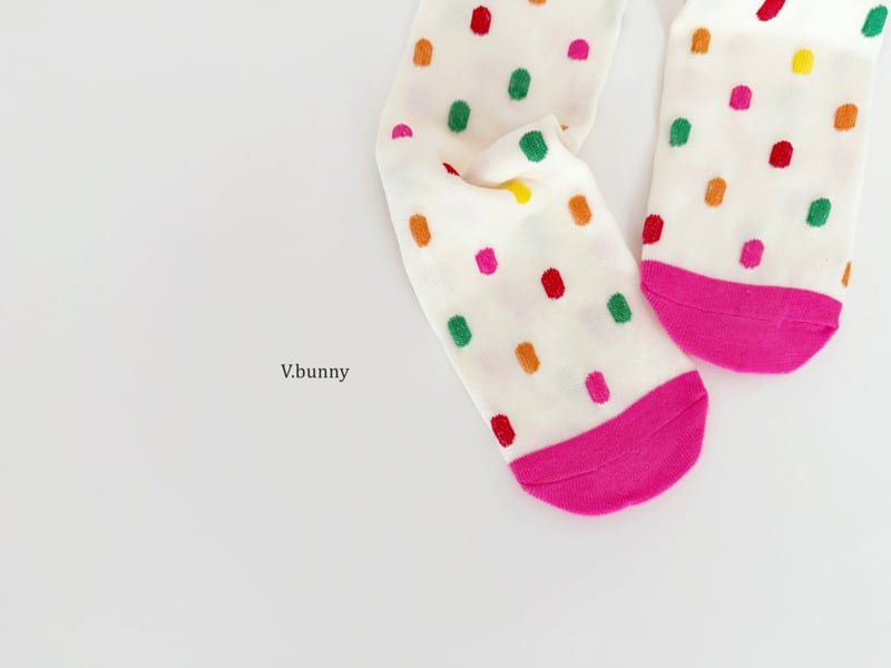 V Bunny - Korean Children Fashion - #minifashionista - Colorful Socks Set - 7