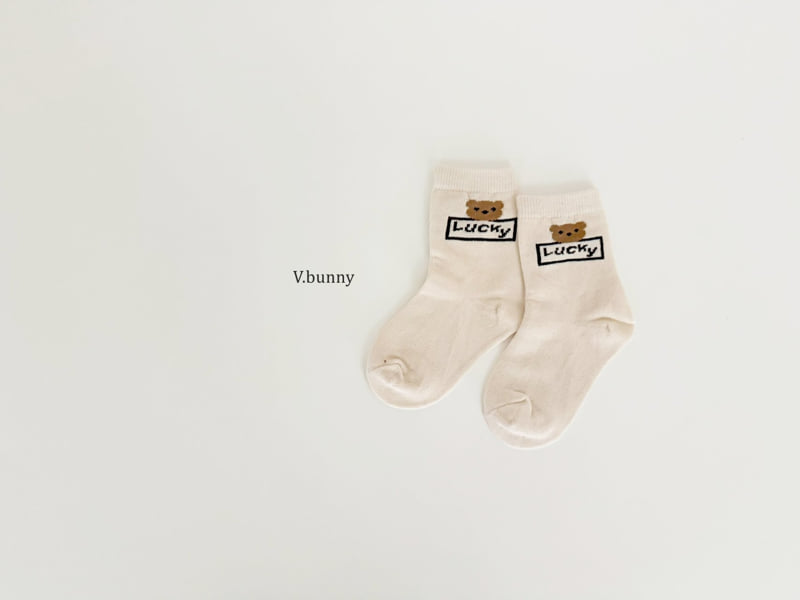 V Bunny - Korean Children Fashion - #minifashionista - Lucky Bear Socks Set - 6