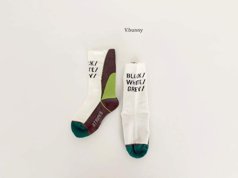 V Bunny - Korean Children Fashion - #magicofchildhood - Fashionista Socks Set - 4