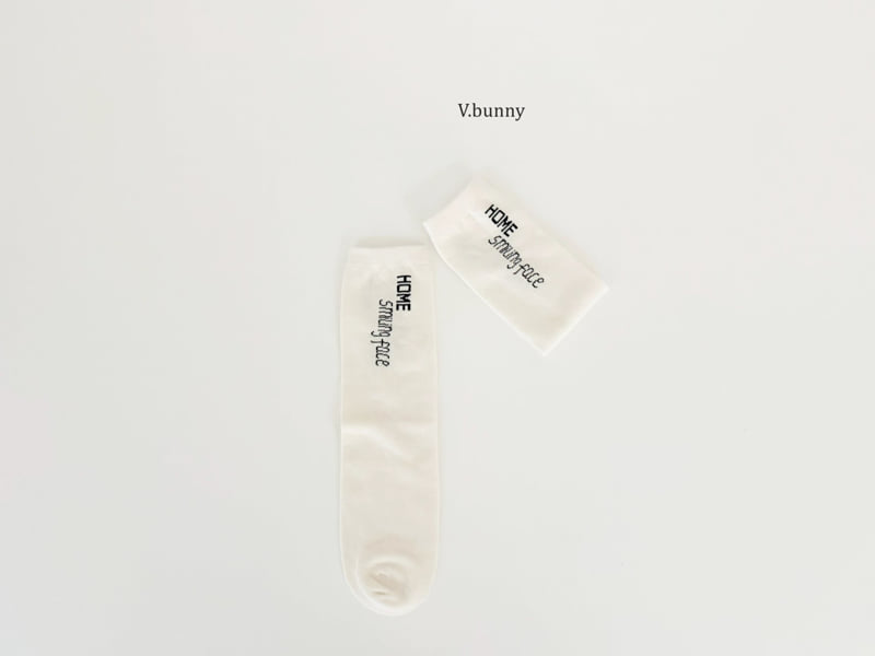 V Bunny - Korean Children Fashion - #prettylittlegirls - Face Socks Set - 8