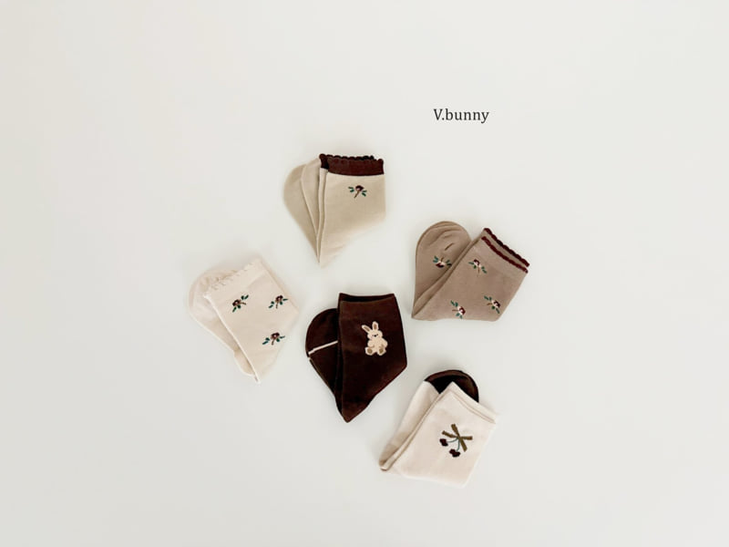 V Bunny - Korean Children Fashion - #prettylittlegirls - Emma Socks Set - 9