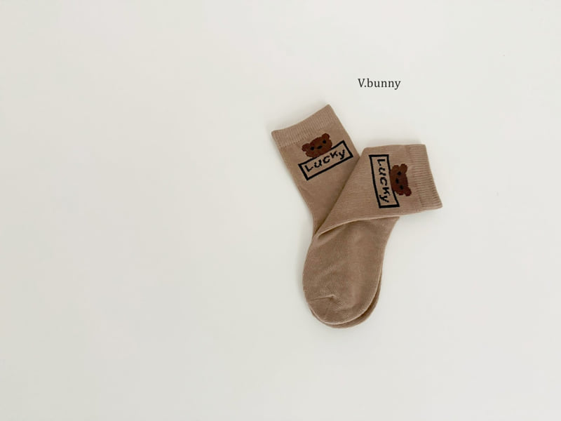 V Bunny - Korean Children Fashion - #prettylittlegirls - Lucky Bear Socks Set - 7