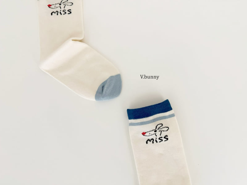 V Bunny - Korean Children Fashion - #prettylittlegirls - Miss Miss Socks Set - 7