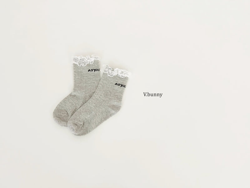 V Bunny - Korean Children Fashion - #stylishchildhood - As You Socks Set - 6