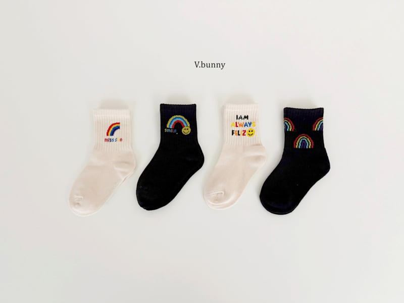 V Bunny - Korean Children Fashion - #stylishchildhood - Always Socks Set