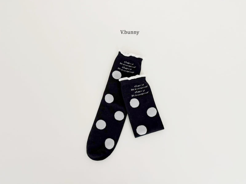V Bunny - Korean Children Fashion - #stylishchildhood - Dot Wave Socks Set - 8