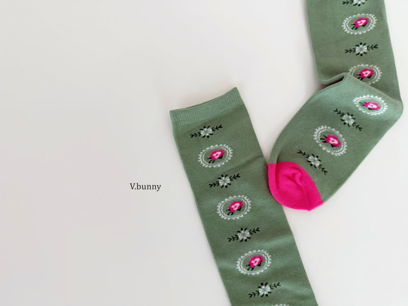 V Bunny - Korean Children Fashion - #stylishchildhood - Camellia Socks Set - 7