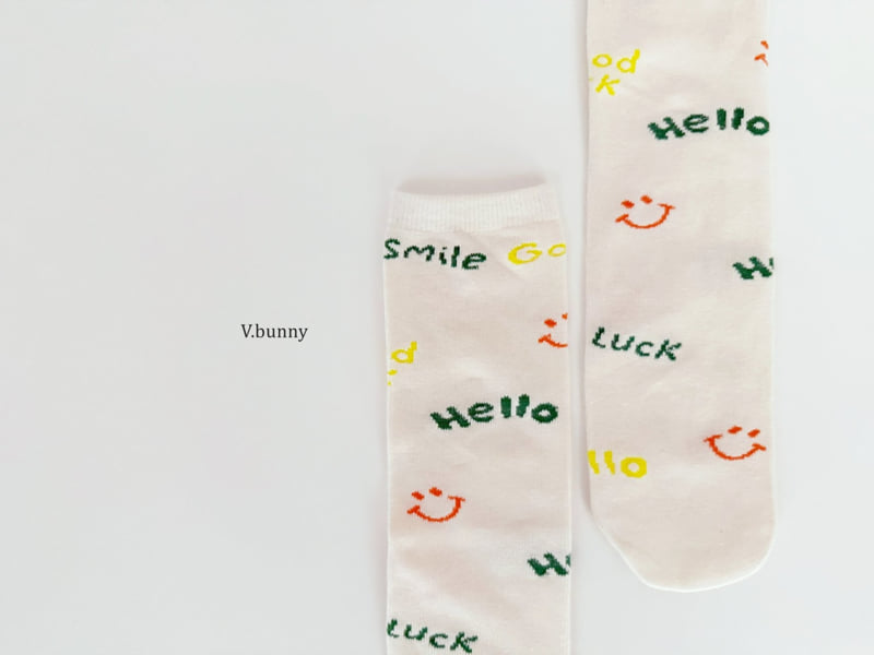 V Bunny - Korean Children Fashion - #todddlerfashion - Hello Love Socks Set - 7
