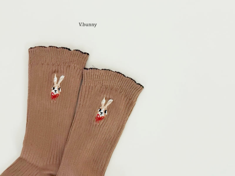 V Bunny - Korean Children Fashion - #toddlerclothing - Alice Socks Set - 6