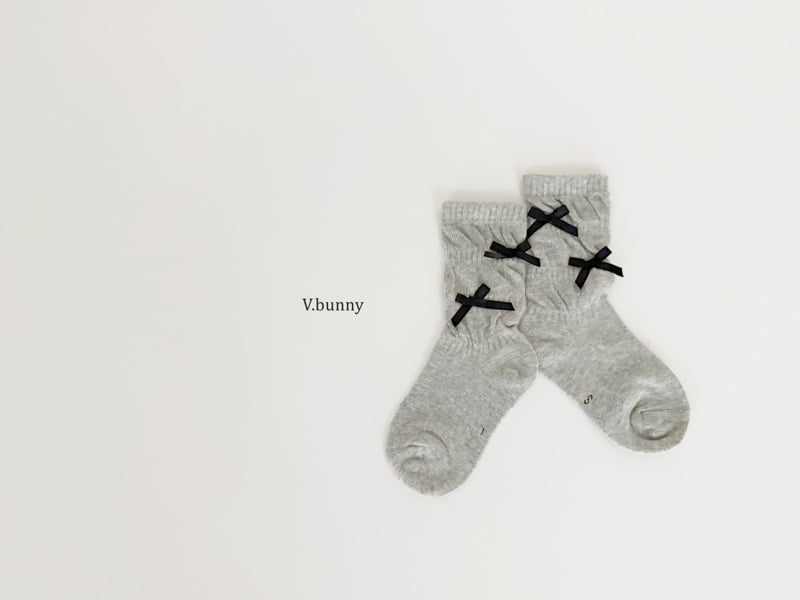 V Bunny - Korean Children Fashion - #todddlerfashion - Shirring Socks Set - 4