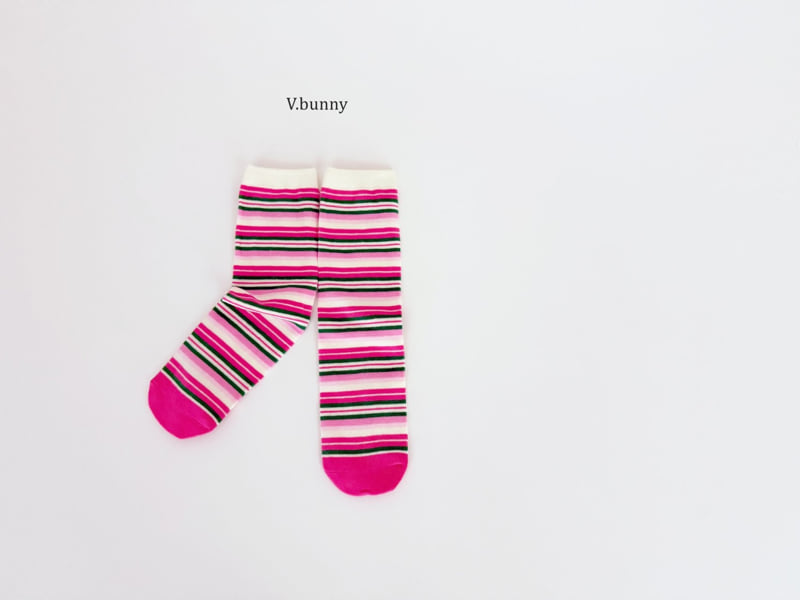 V Bunny - Korean Children Fashion - #toddlerclothing - Colorful Socks Set - 10