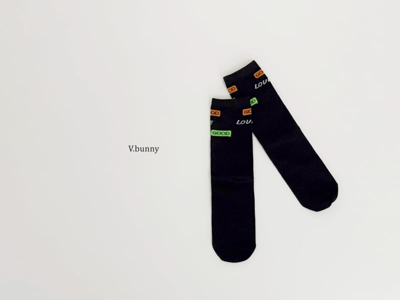 V Bunny - Korean Children Fashion - #toddlerclothing - Hello Love Socks Set - 8