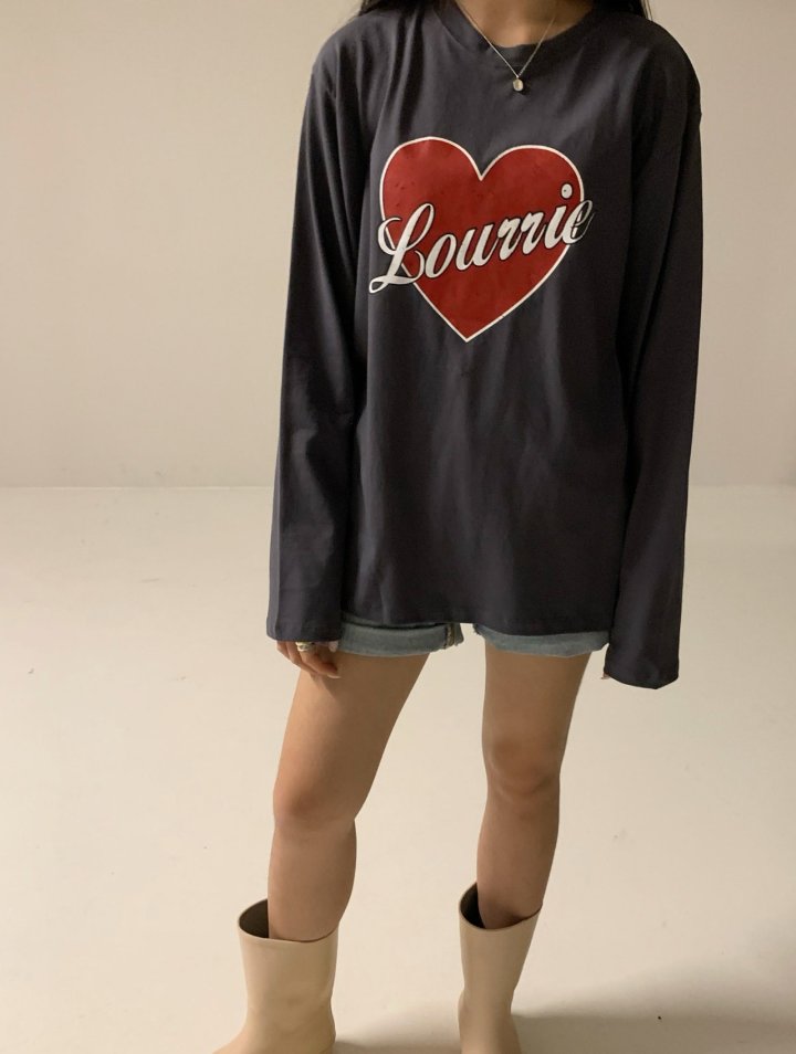 Via - Korean Women Fashion - #momslook - Lourrie Heart Tee