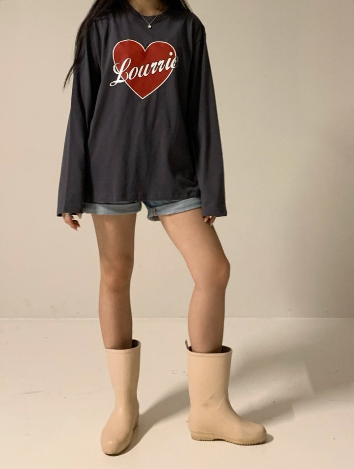 Via - Korean Women Fashion - #momslook - Lourrie Heart Tee - 3