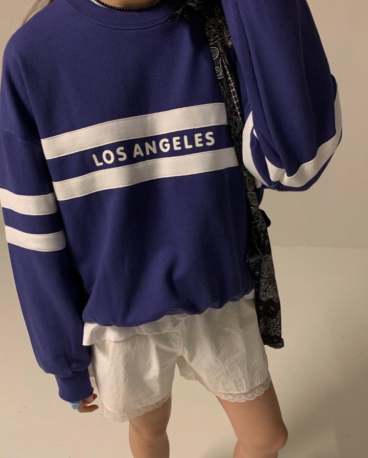 Via - Korean Women Fashion - #momslook - Line Sweatshirts - 2