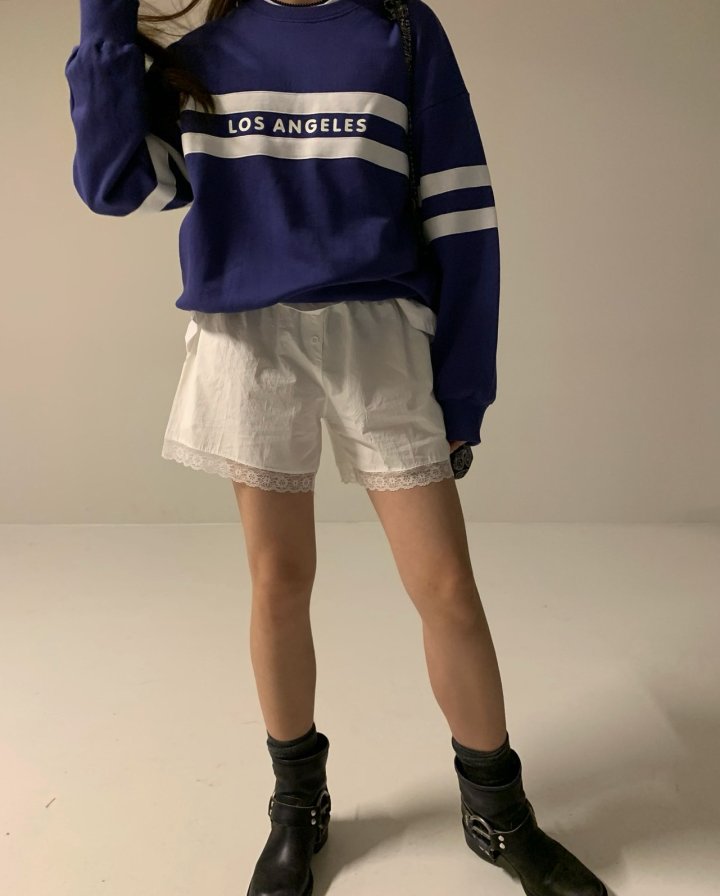 Via - Korean Women Fashion - #momslook - Line Sweatshirts - 6