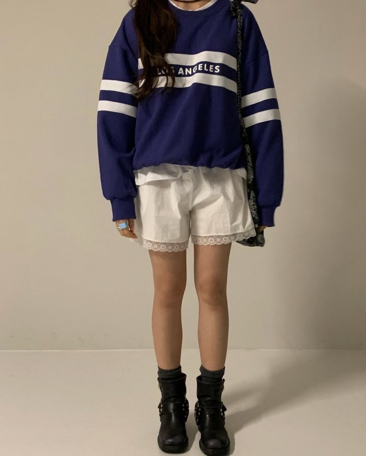 Via - Korean Women Fashion - #momslook - Line Sweatshirts - 8