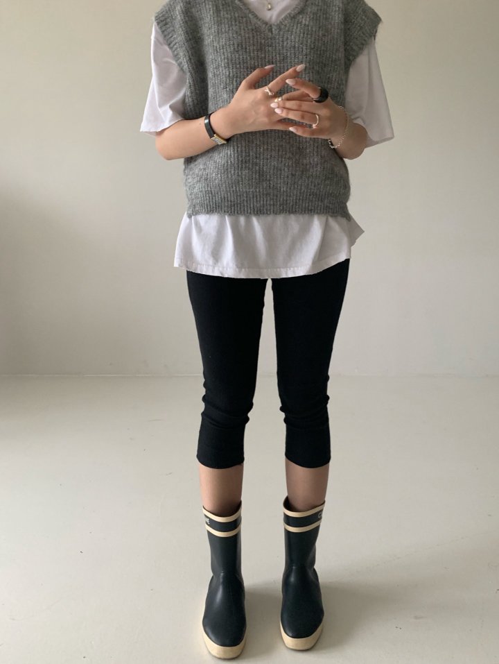 Via - Korean Women Fashion - #momslook - Midi Leggings - 8