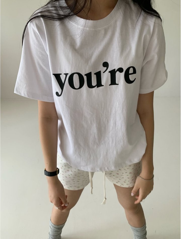 Via - Korean Women Fashion - #momslook - Youre Tee - 5