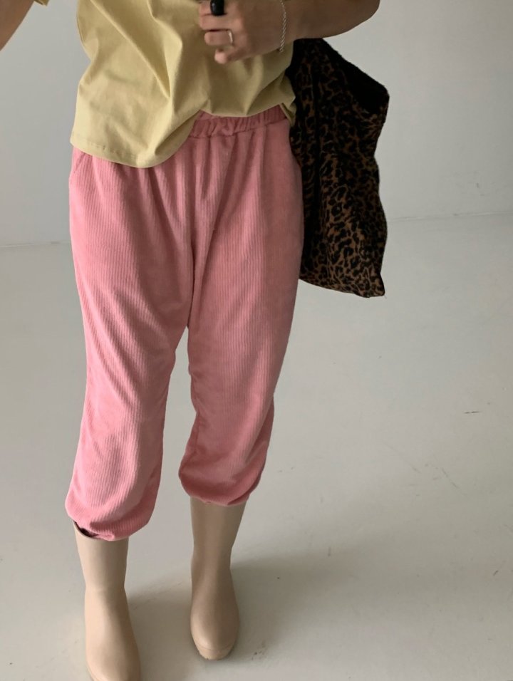 Via - Korean Women Fashion - #momslook - Terry Ribbed Pants - 7