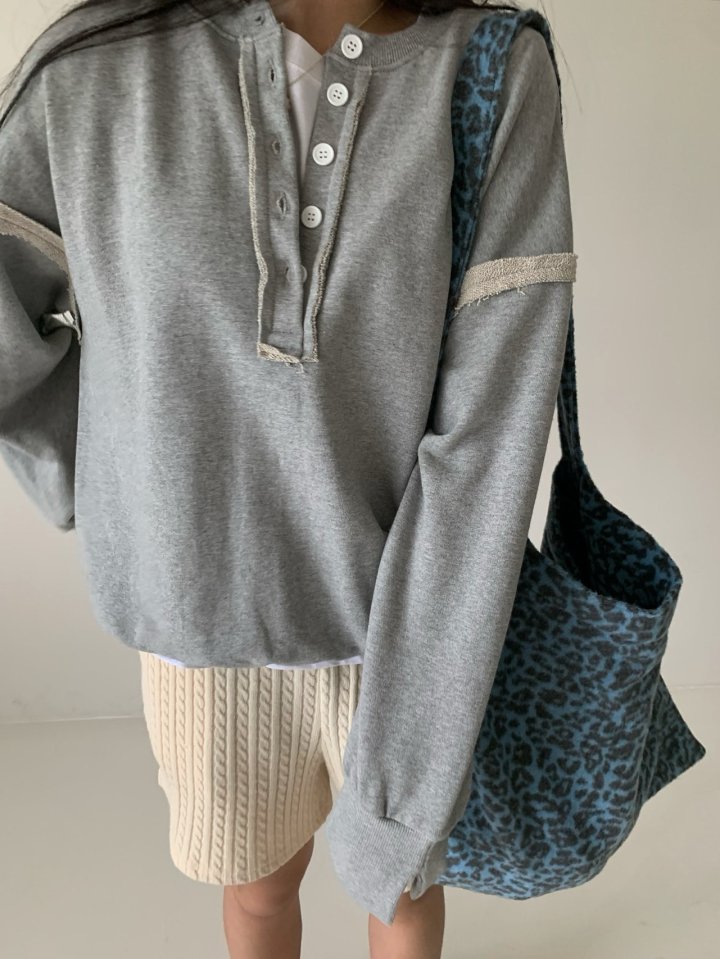 Via - Korean Women Fashion - #momslook - Button Pullover