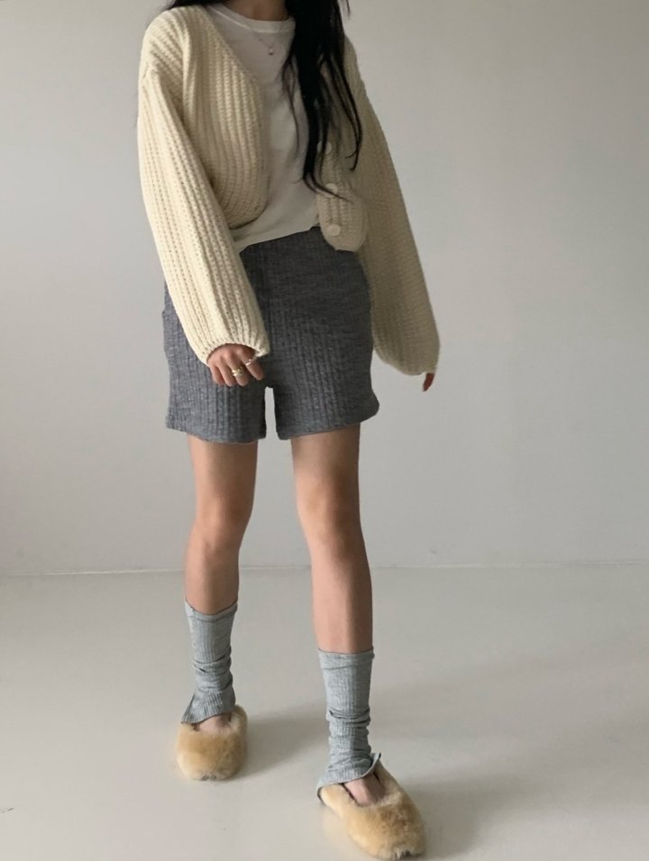 Via - Korean Women Fashion - #momslook - Knitty Short Pants - 3