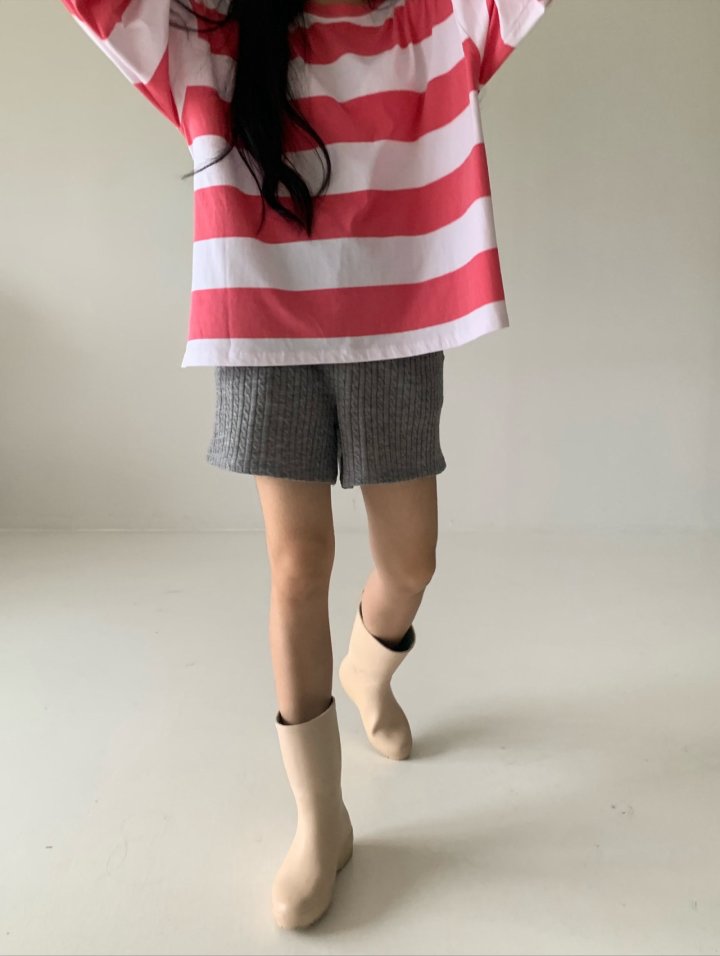 Via - Korean Women Fashion - #momslook - Knitty Short Pants - 7