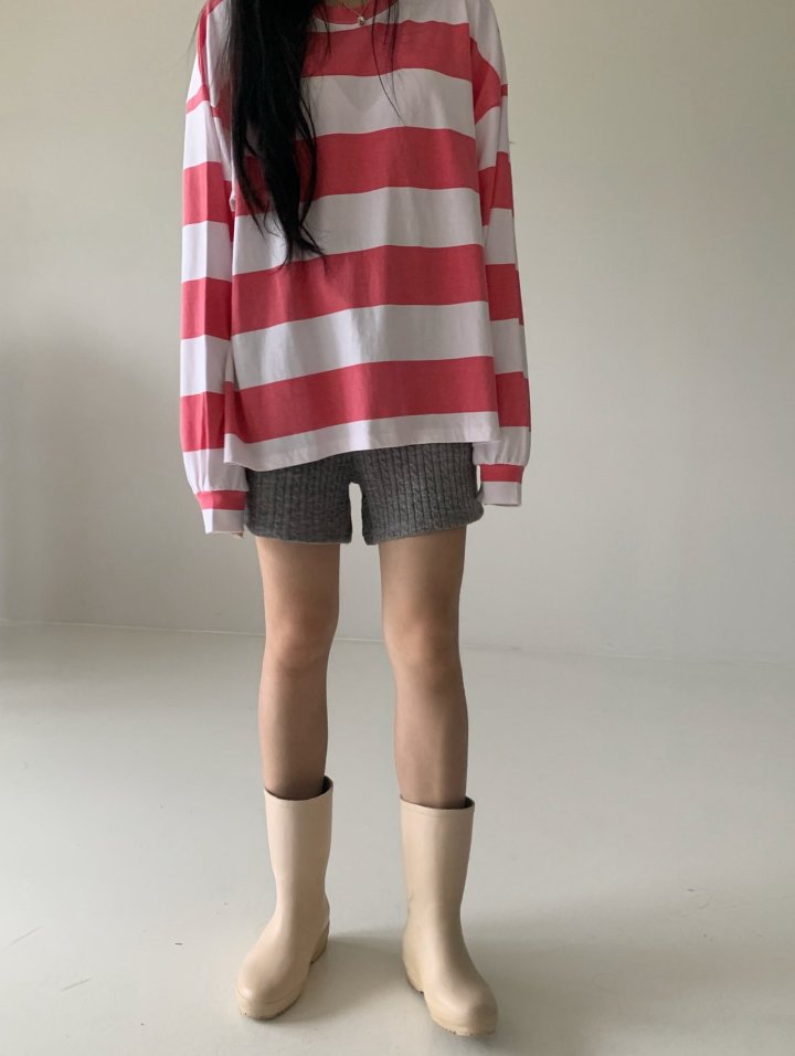 Via - Korean Women Fashion - #momslook - Knitty Short Pants - 9