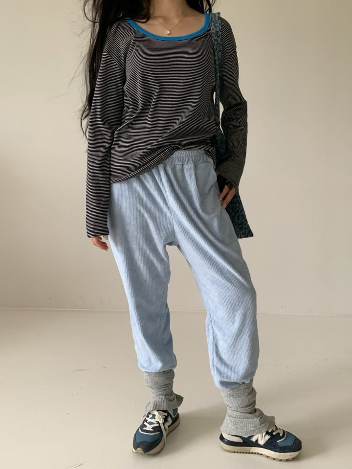 Via - Korean Women Fashion - #momslook - Muse Stripe Tee