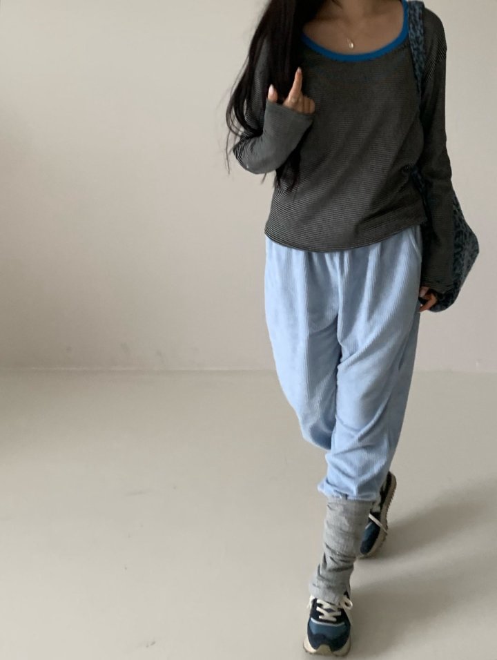 Via - Korean Women Fashion - #momslook - Muse Stripe Tee - 7