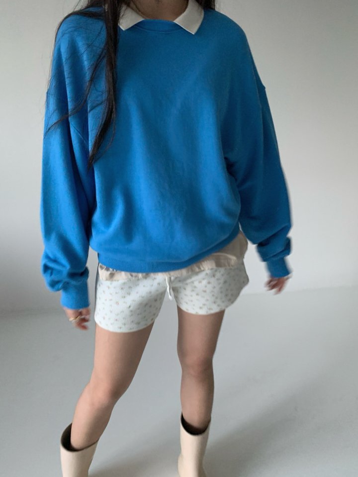 Via - Korean Women Fashion - #pursuepretty - Collar Sweatshirts - 2