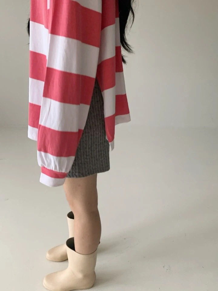 Via - Korean Women Fashion - #restrostyle - Big Stripe Tee - 3