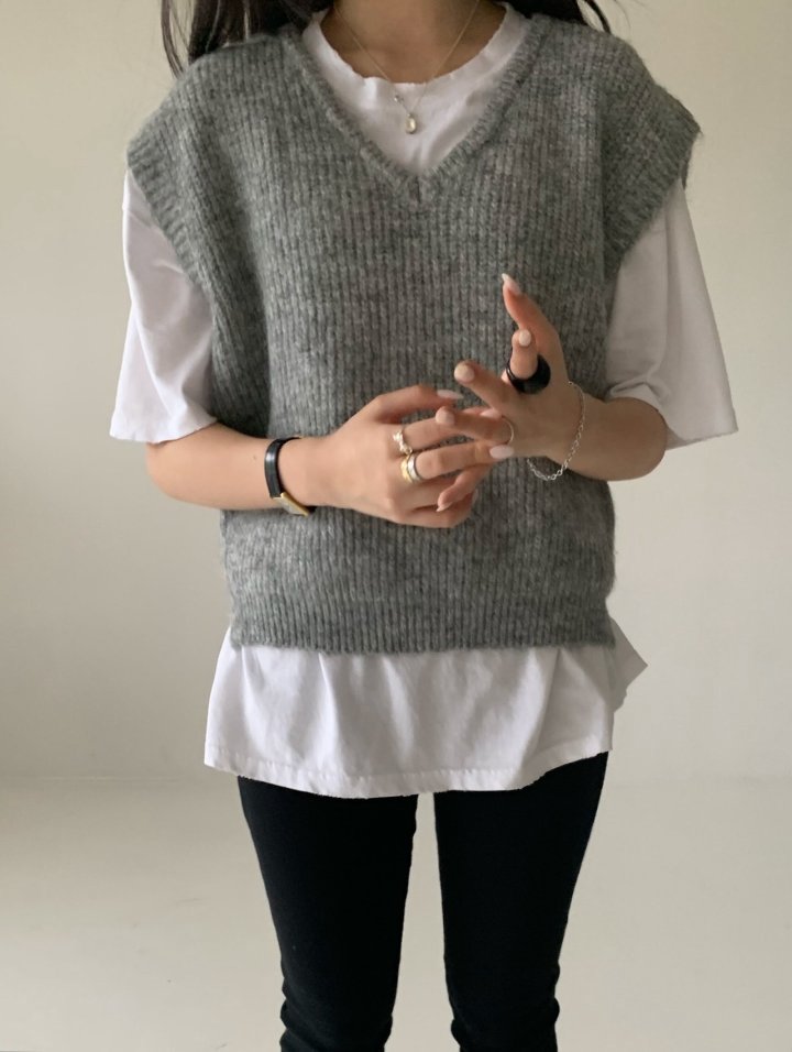 Via - Korean Women Fashion - #romanticstyle - Day Vest - 4