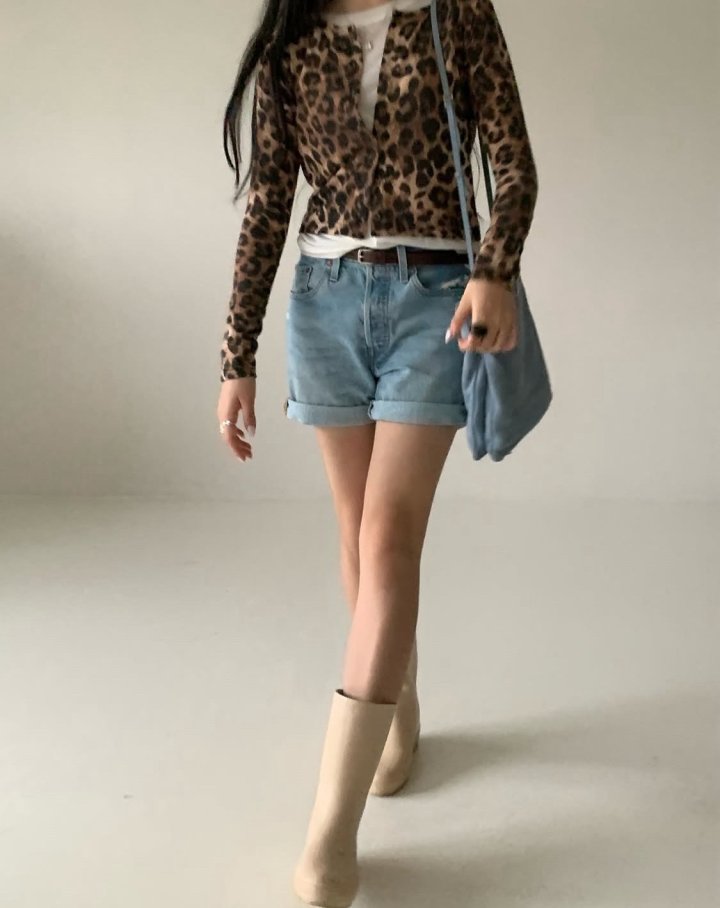 Via - Korean Women Fashion - #shopsmall - Hope Leopard Cardigan