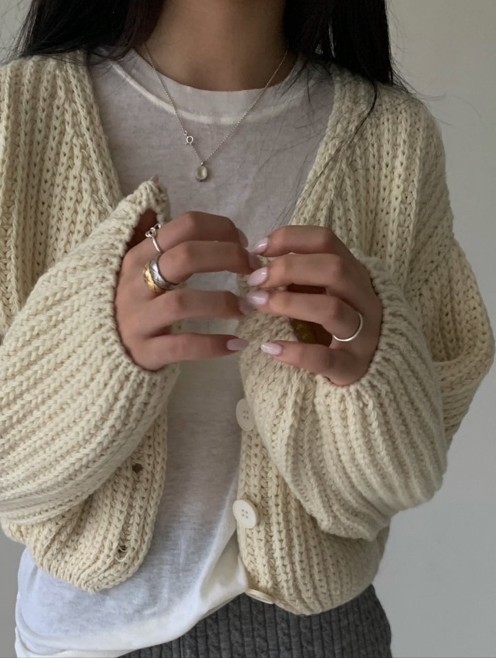 Via - Korean Women Fashion - #vintageinspired - Bale Cardigan - 8