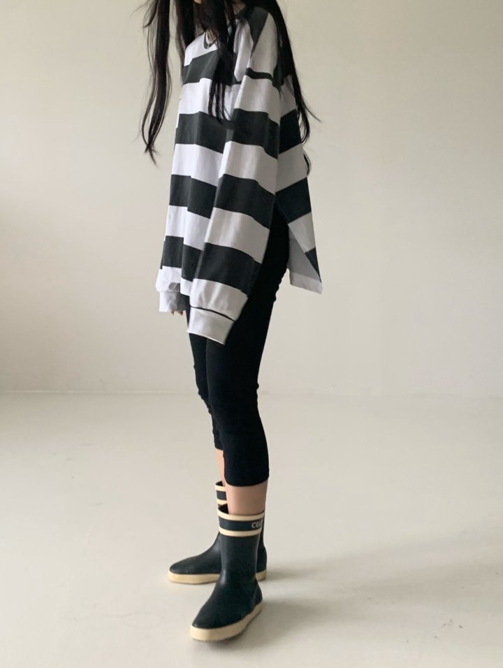 Via - Korean Women Fashion - #vintageinspired - Big Stripe Tee