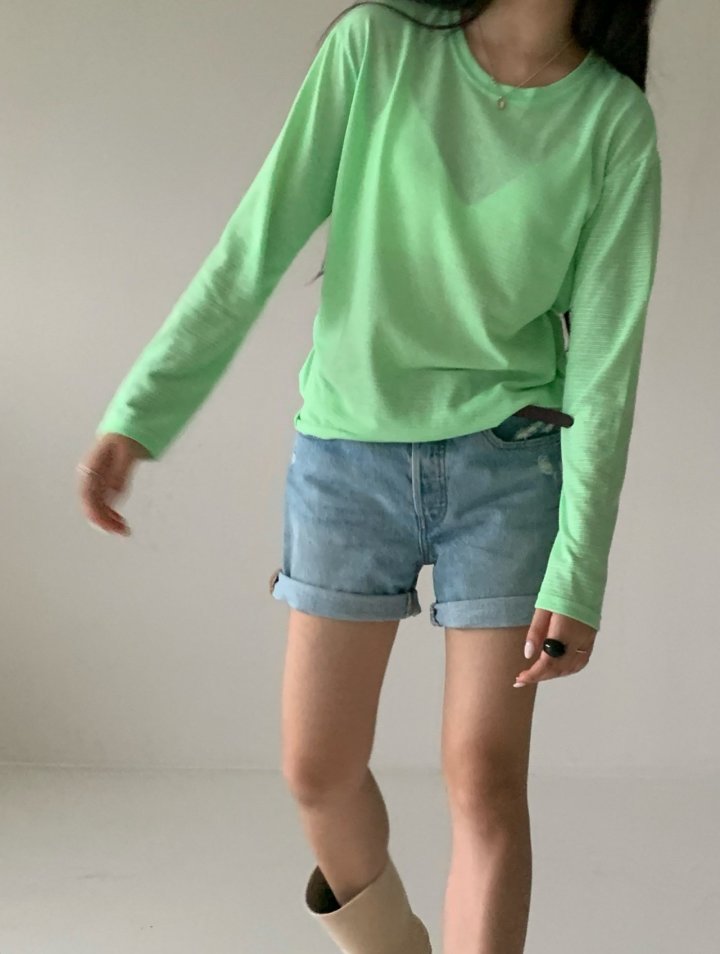 Via - Korean Women Fashion - #vintageinspired - Boda Stripe Long Sleeved Tee - 2
