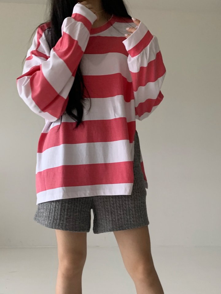 Via - Korean Women Fashion - #vintagekidsstyle - Big Stripe Tee